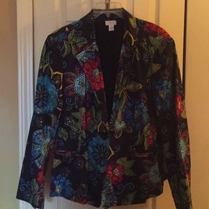 Cute spring jacket full that is so full of color.